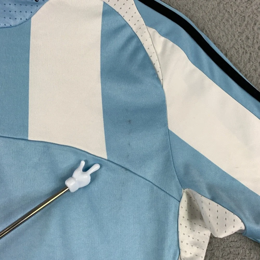 Adidas Argentina Home Soccer Jersey Mens Small Blue White Striped Clima365 AFA